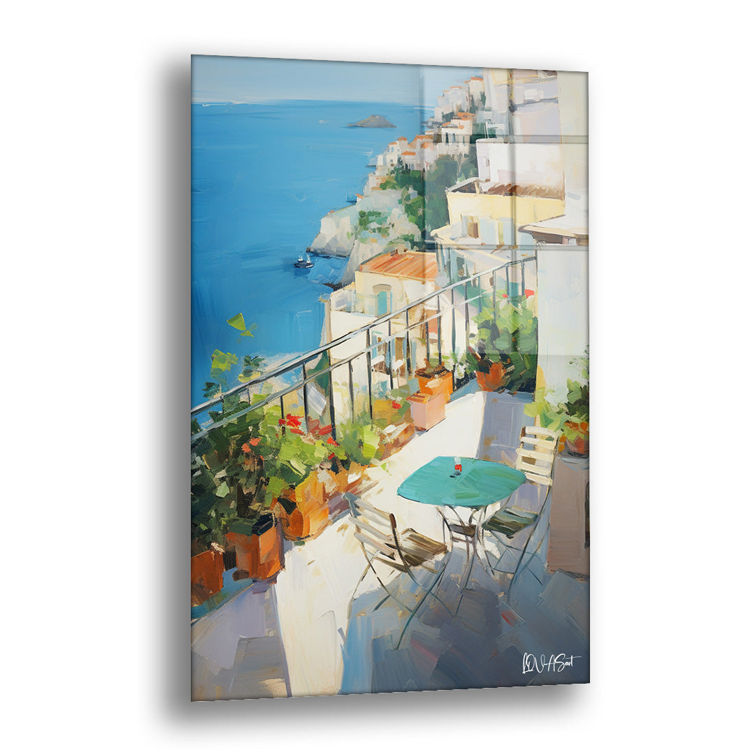 Denize Karşı Sohbet - Cam Tablo