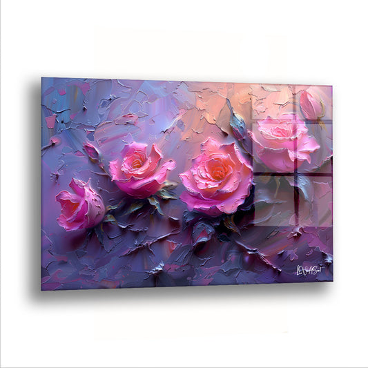 Dikenli Yapraklar - Cam Tablo