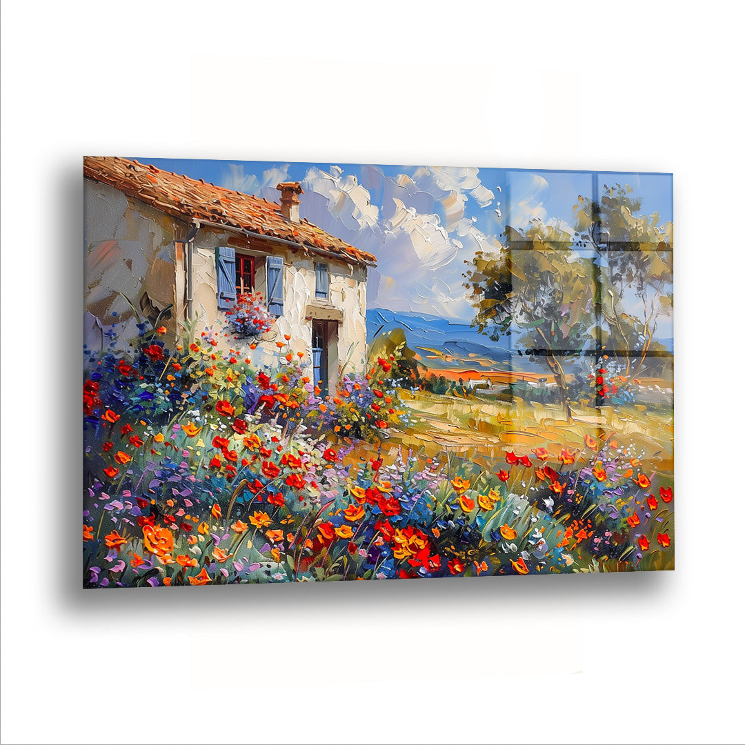 Doğaya Açılan Ev - Cam Tablo