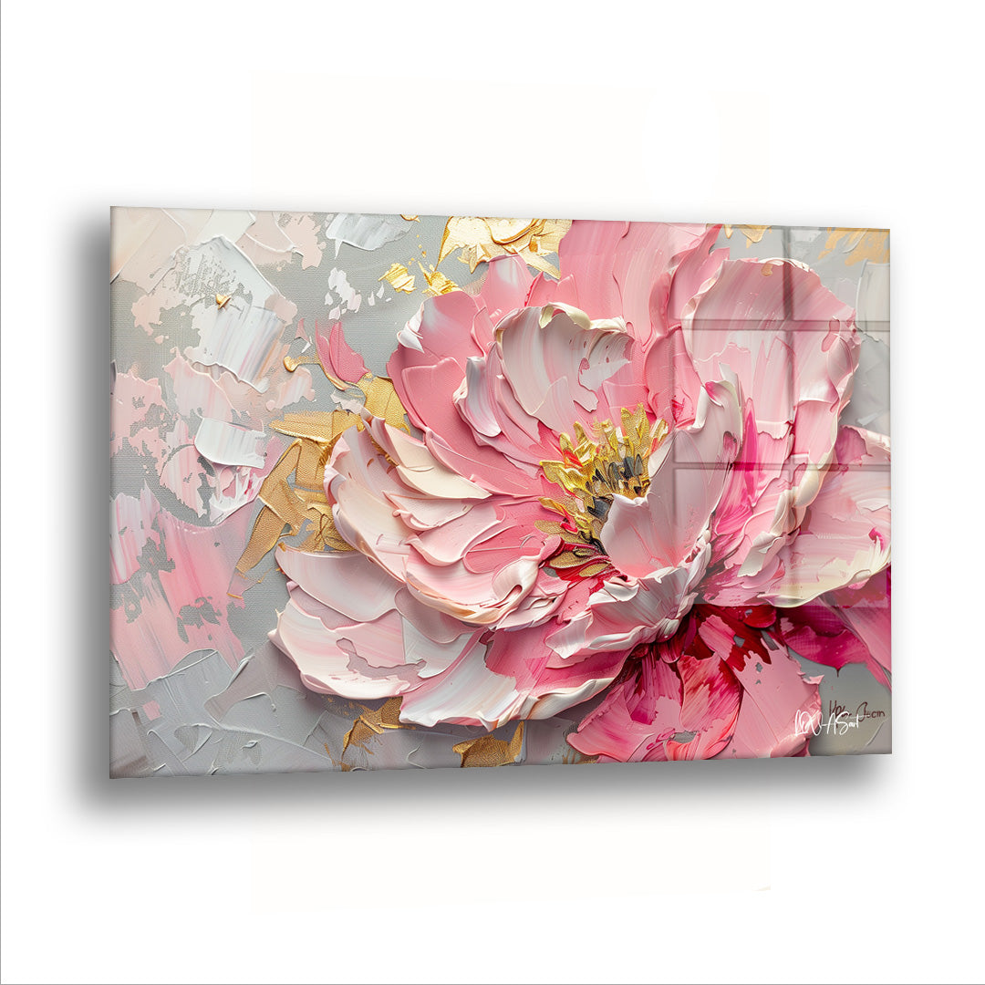 Elegant Çiçek - Cam Tablo