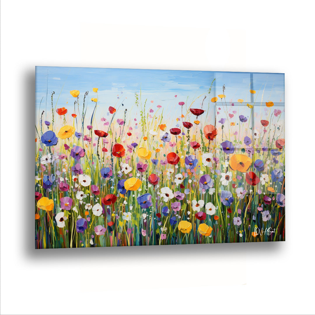 Gelincikler - Cam Tablo