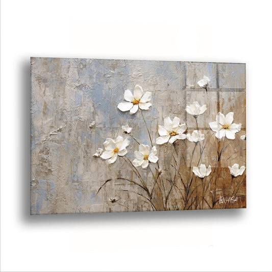 Kır Papatyası - Cam Tablo