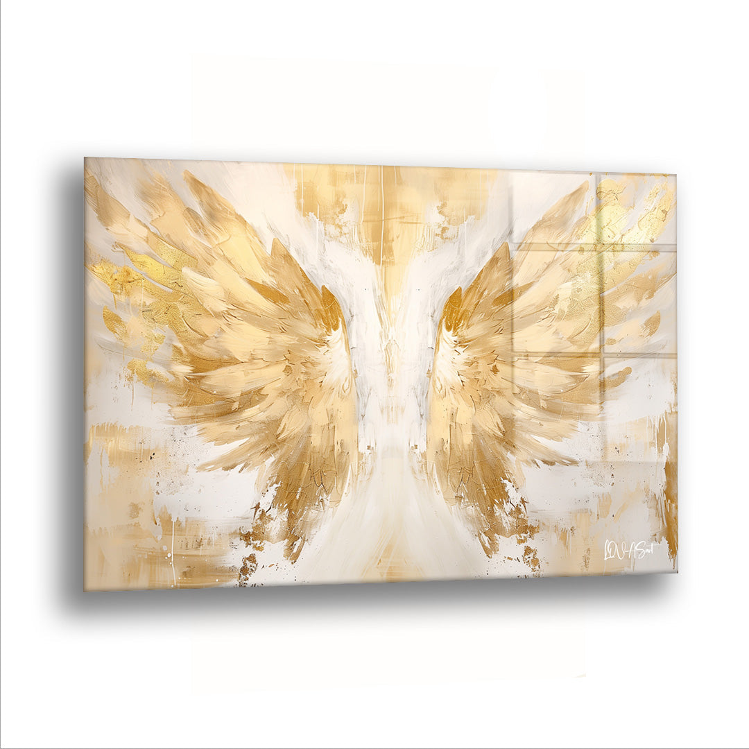 Altın Kanatlar - Cam Tablo