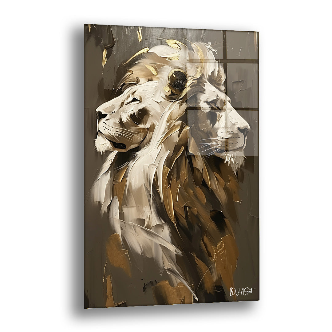 Madalyonun İki Yüzü - Cam Tablo