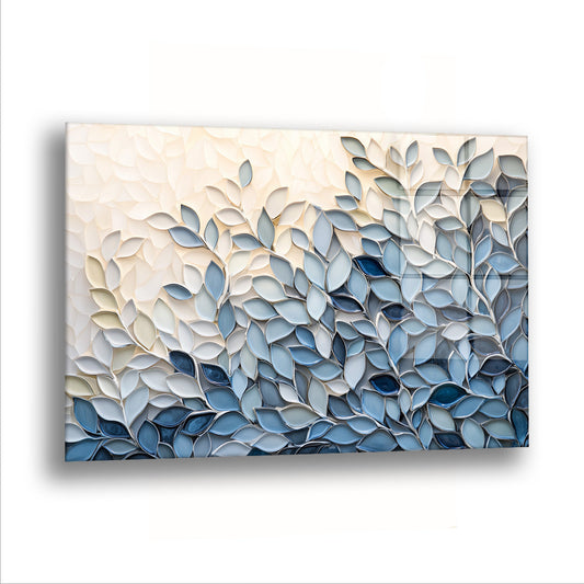 Mozaik Çiçekler - Cam Tablo