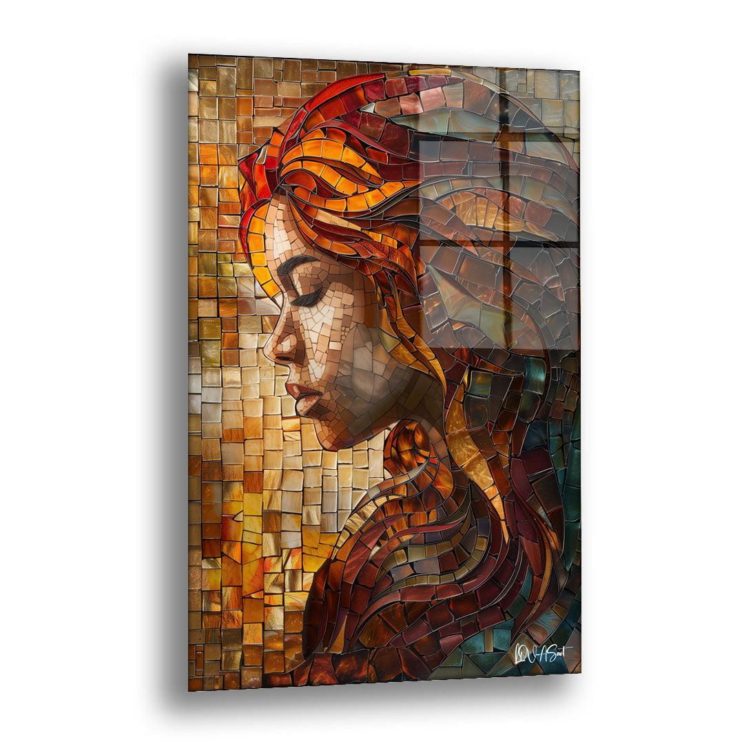 Mozaik Kadın - Cam Tablo