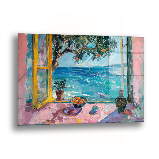 Penceredeki Manzara - Cam Tablo