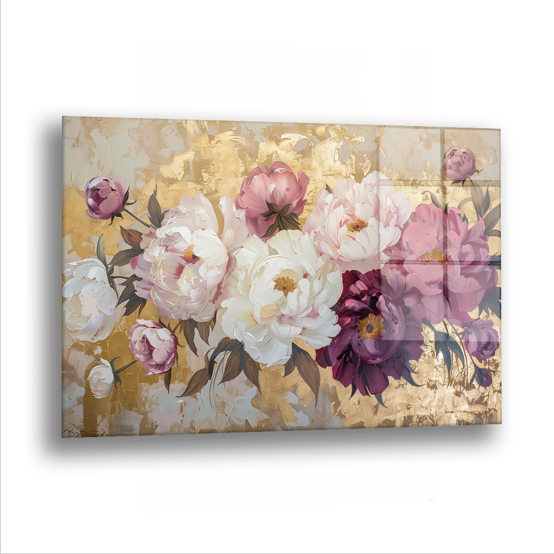 Renkli Güller - Cam Tablo