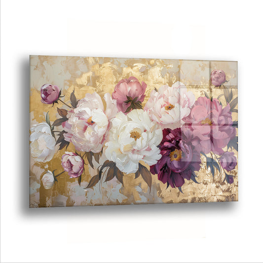 Renkli Güller - Cam Tablo