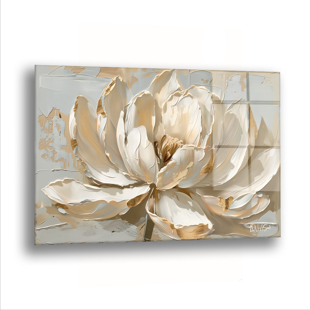 Saçılmış Beyazlık - Cam Tablo