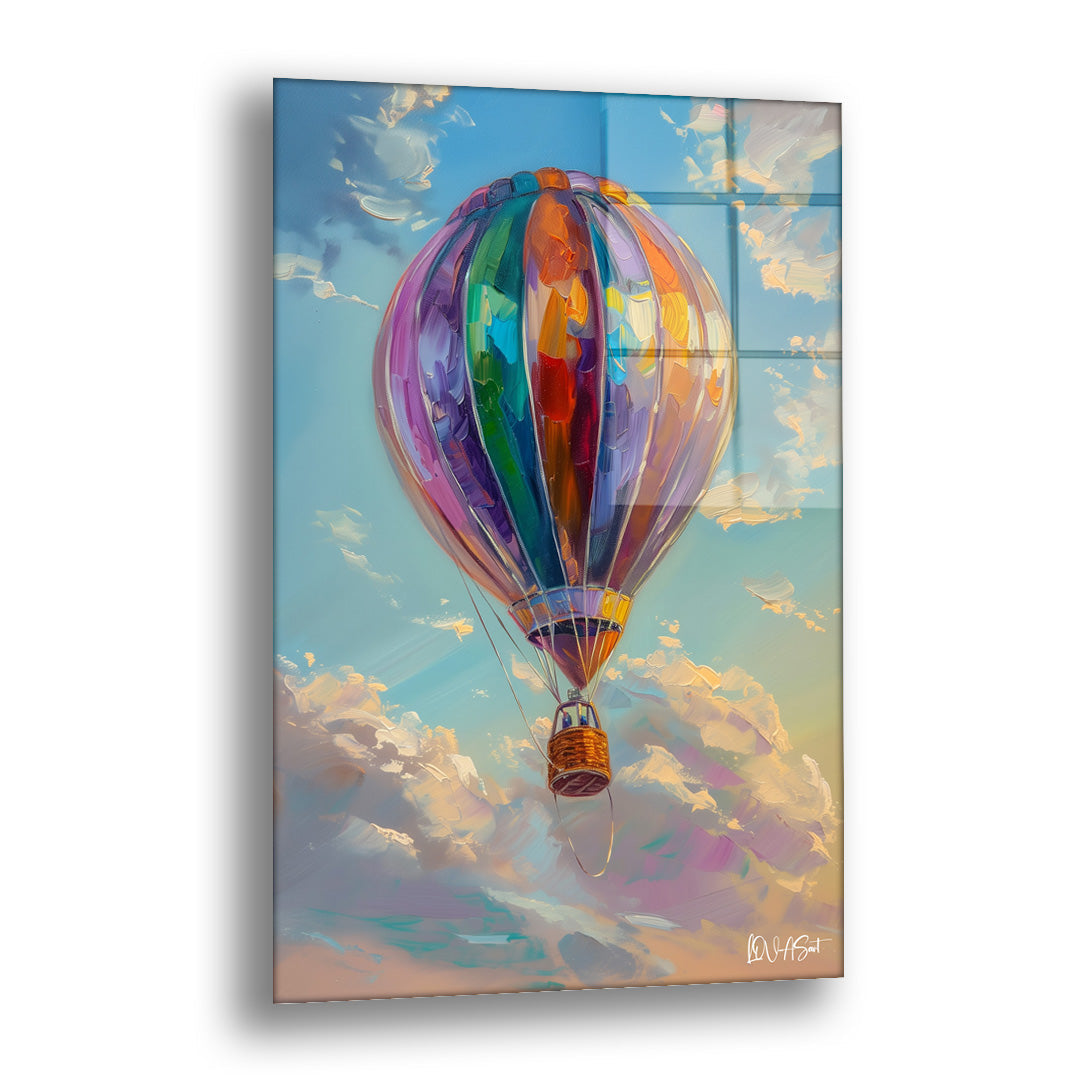 Uçan Balon - Cam Tablo
