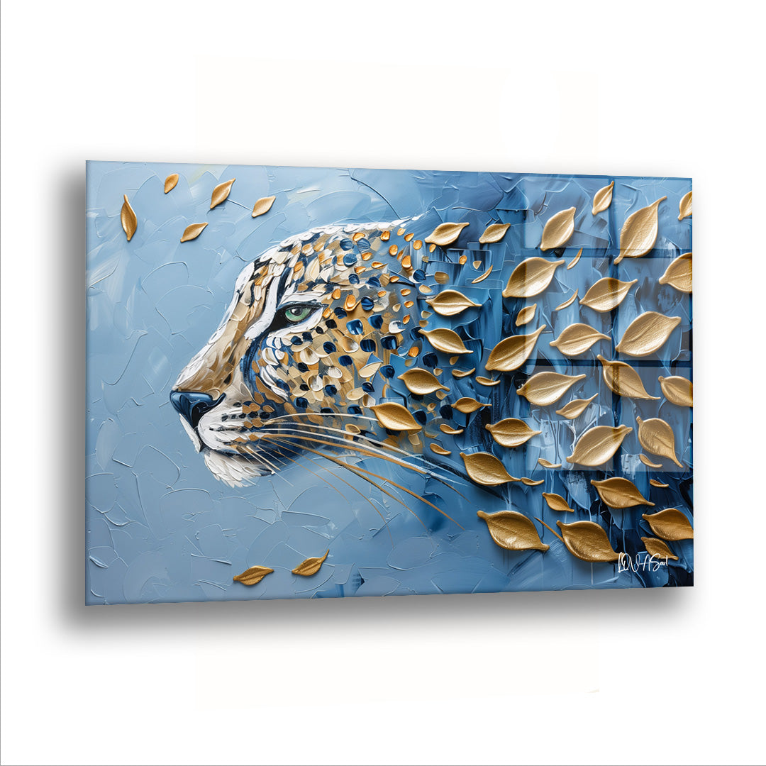 Uçuşan Yapraklar - Cam Tablo