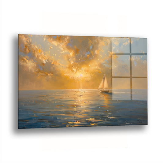 Ufuğa Doğru - Cam Tablo