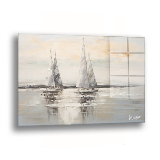 Ufuktaki Tekneler - Cam Tablo