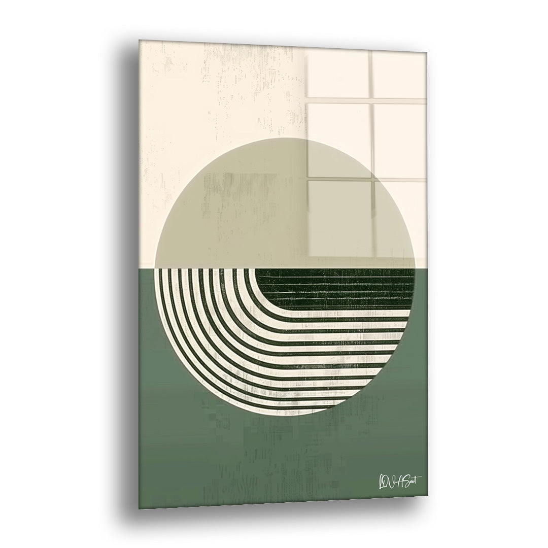 Zıt Renkli Çiçekler - Cam Tablo