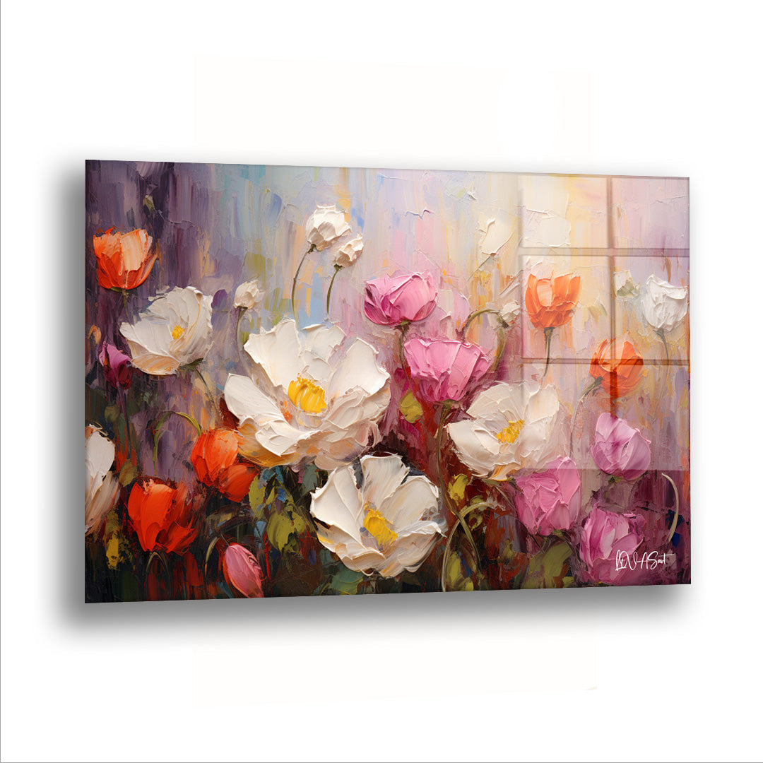 Botanik Güzellik - Cam Tablo