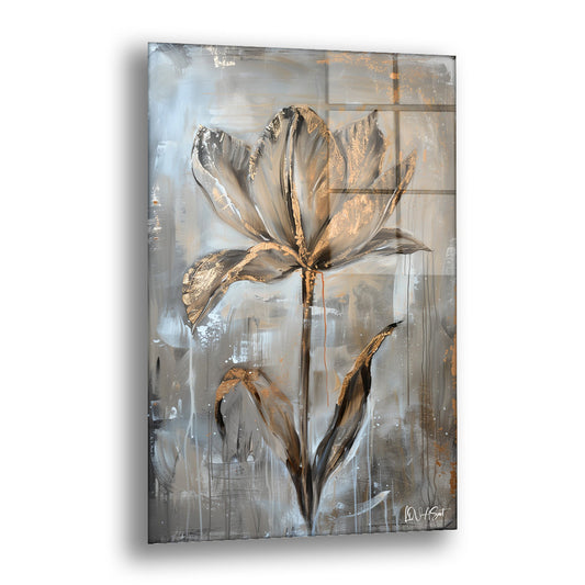 Çiçeğin Eskitilmesi - Cam Tablo
