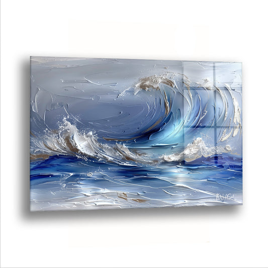 Çİfte Dalgalar - Cam Tablo