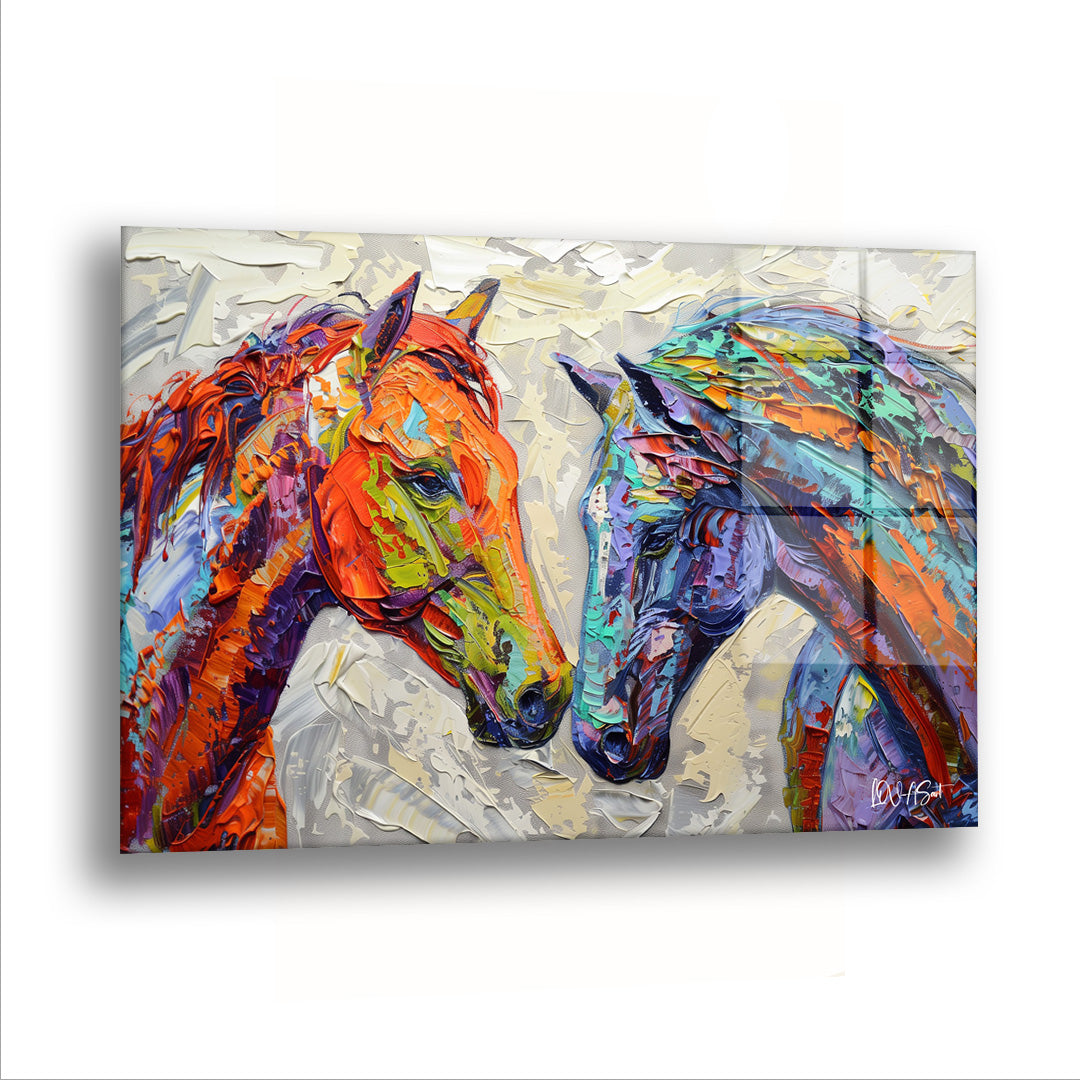 Çifte Kumrular - Cam Tablo