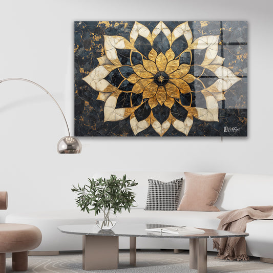 Abstract İslami cam tablo — farklı açıdan görünüm