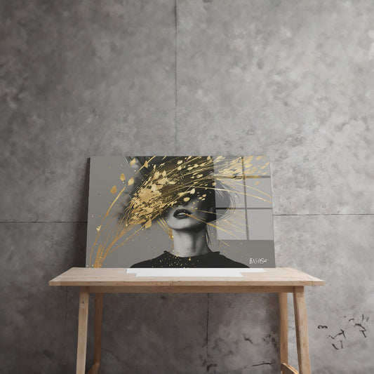 Abstract Sanat cam tablo — farklı açıdan görünüm