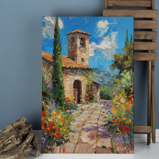 Akdeniz Taş Evi kanvas tablo — farklı açıdan görünüm