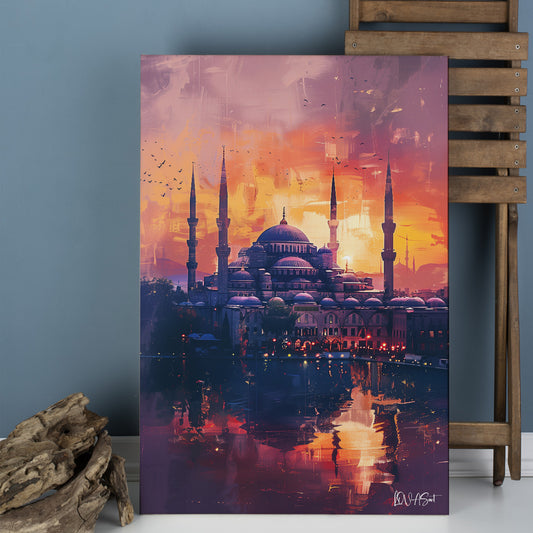 Alacakaranlık Camii kanvas tablo — farklı açıdan görünüm