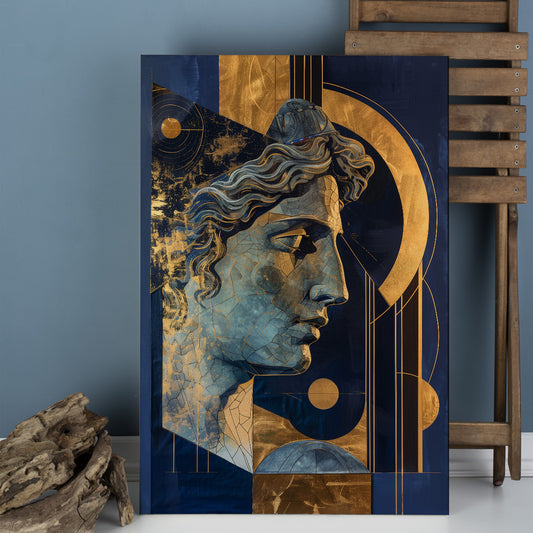 Antik Heykel Profili kanvas tablo — farklı açıdan görünüm