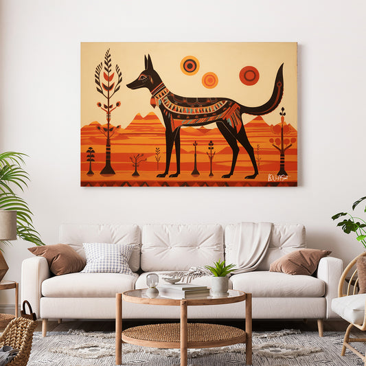 Anubis Figürü kanvas tablo — farklı açıdan görünüm