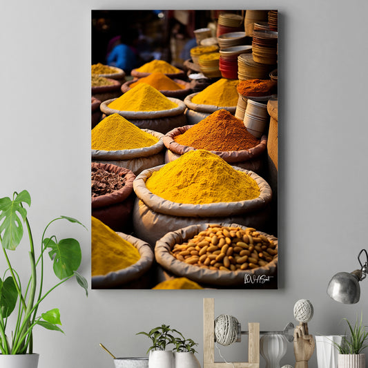 Baharat Pazarı 2 kanvas tablo — farklı açıdan görünüm