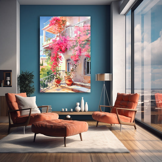 Begonvilli Balkon cam tablo — farklı açıdan görünüm