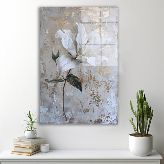 Beyaz Manolya 2 cam tablo — farklı açıdan görünüm