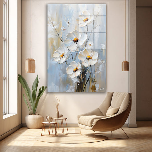 Bir Demet cam tablo — duvarda dekorasyon görünümü