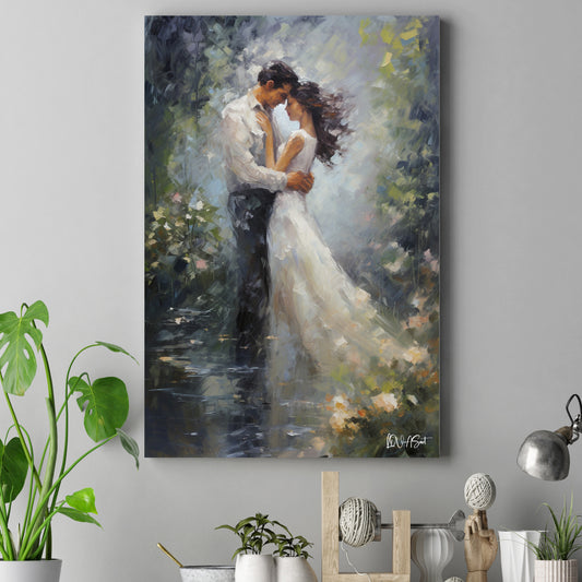 Dans Eden Çift 2 kanvas tablo — farklı açıdan görünüm