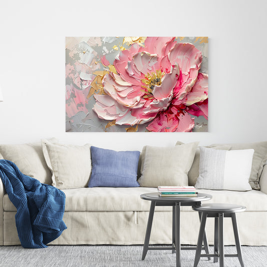Elegant Çiçek kanvas tablo — çiçek temalı duvar dekorasyonu