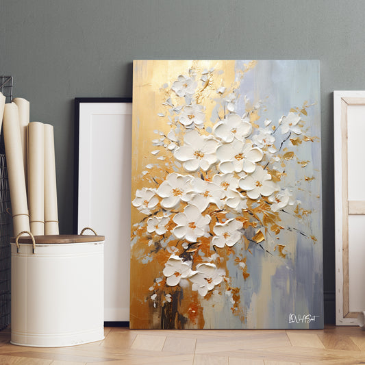 Gerçekçi Beyaz Çiçekler