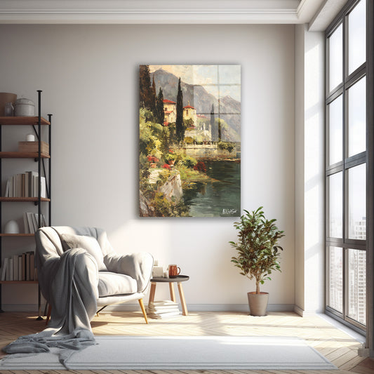 Göl Kıyısı Villa cam tablo — farklı açıdan görünüm