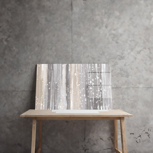Gri Damla Perdesi cam tablo — farklı açıdan görünüm