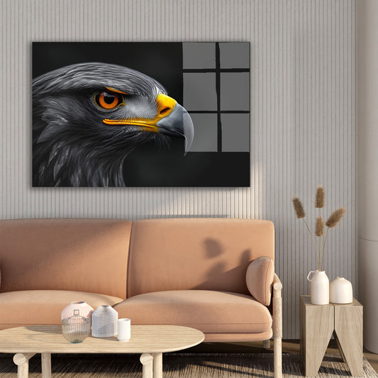 Kartal Portresi 5 cam tablo — farklı açıdan görünüm
