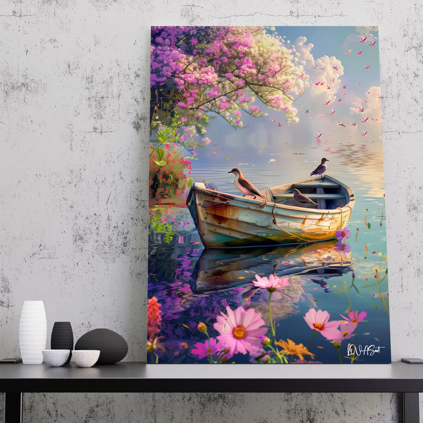 Kayık Üzerinde Kuşlar