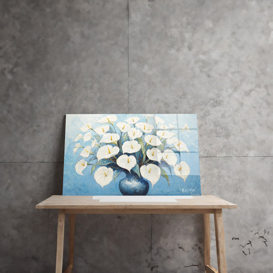 Lilyum Saksısı cam tablo — farklı açıdan görünüm