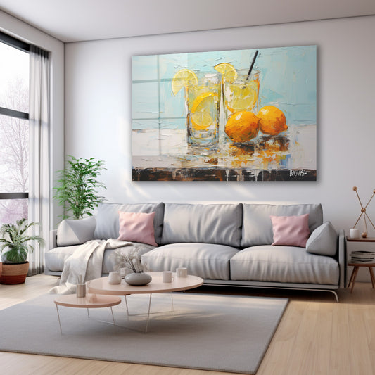 Limonata Bardakları cam tablo — farklı açıdan görünüm