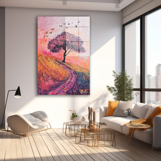 Mor Yol cam tablo — farklı açıdan görünüm