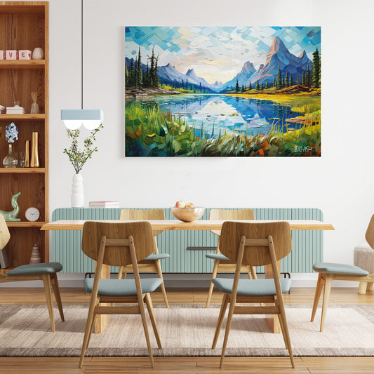 Panoramik Manzara — kanvas tablo, farklı açıdan görünüm