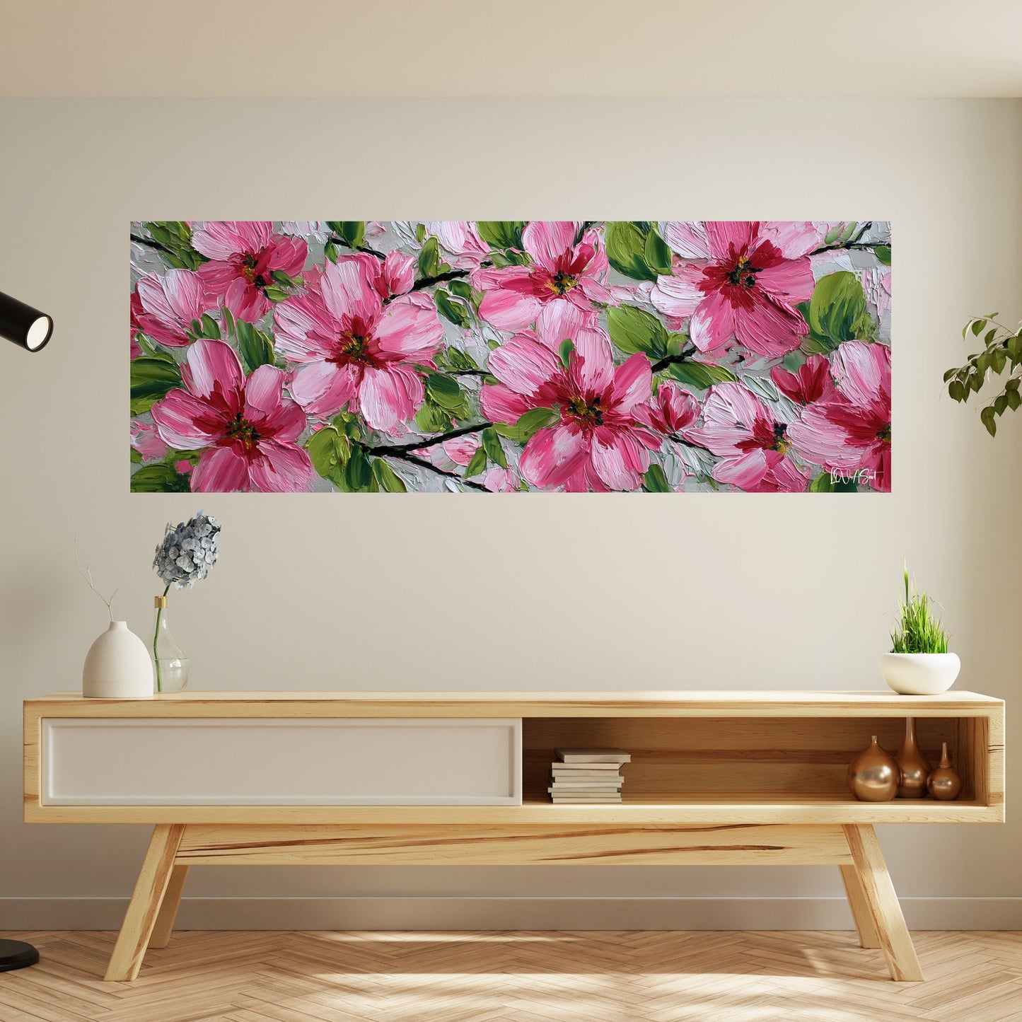 Pembe Büyük Çiçekler