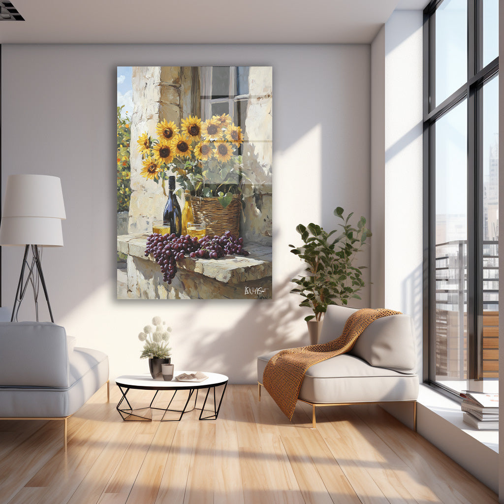 Sarkıt Üzümler - Cam Tablo