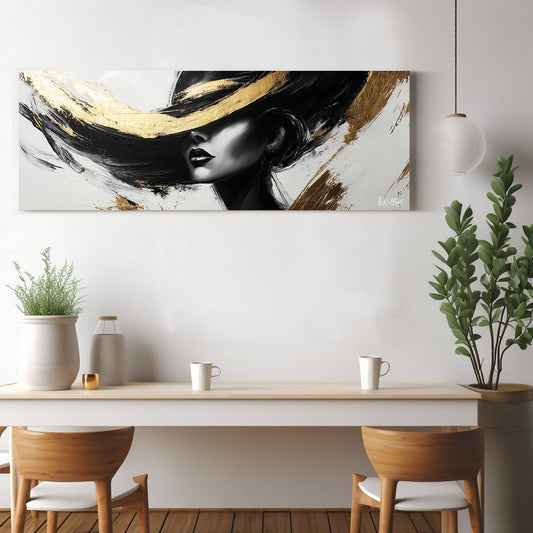 Siyah Ve Gold Şapka