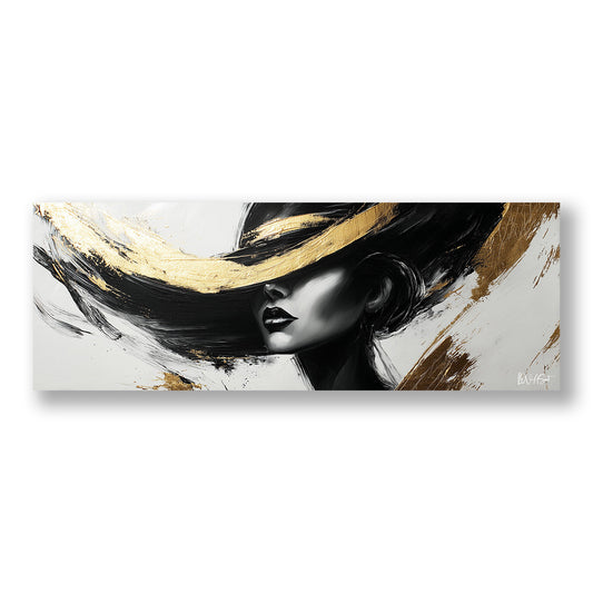 Siyah Ve Gold Şapka