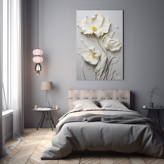 Umut Işığı kanvas tablo — çiçek temalı dekoratif duvar tablosu