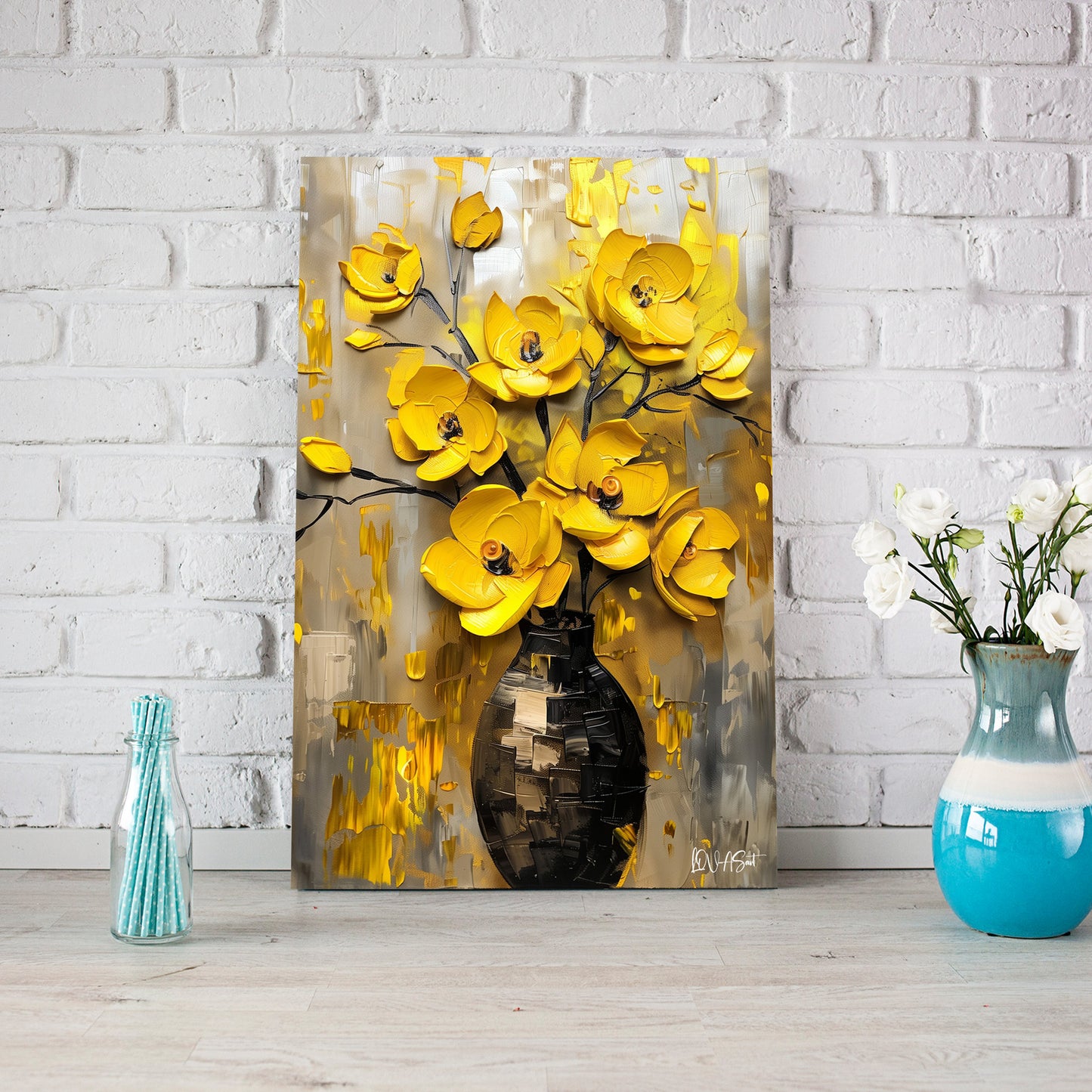 Vazoda Sarı Çiçekler